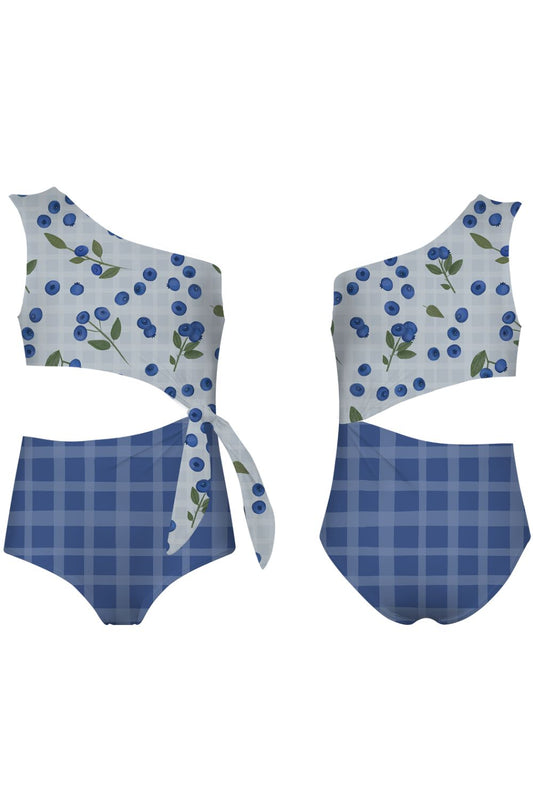 BLUEBERRY LIGHT BLUE - KNOT TRIKINI